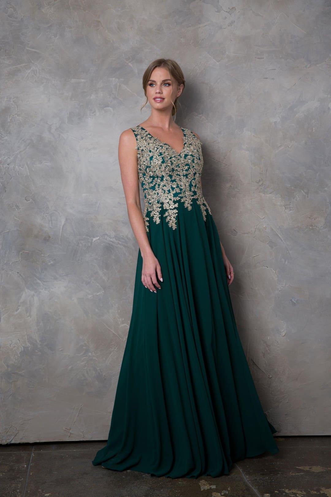 Eva USA 5233 Long Mother of the Bride Chiffon Formal Dress - Mother of the Bride Dress
