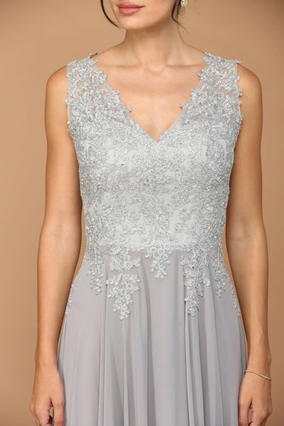 Eva USA 5233 Long Mother of the Bride Chiffon Formal Dress - Mother of the Bride Dress