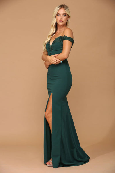 Eva USA 5237 Long Off Shoulder Formal Evening Prom Dress - Prom Long Dress