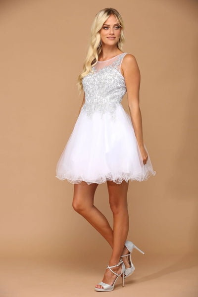 Eva USA 5238 Prom Short Sleeveless Homecoming Cocktail Dress - Prom Short Dress