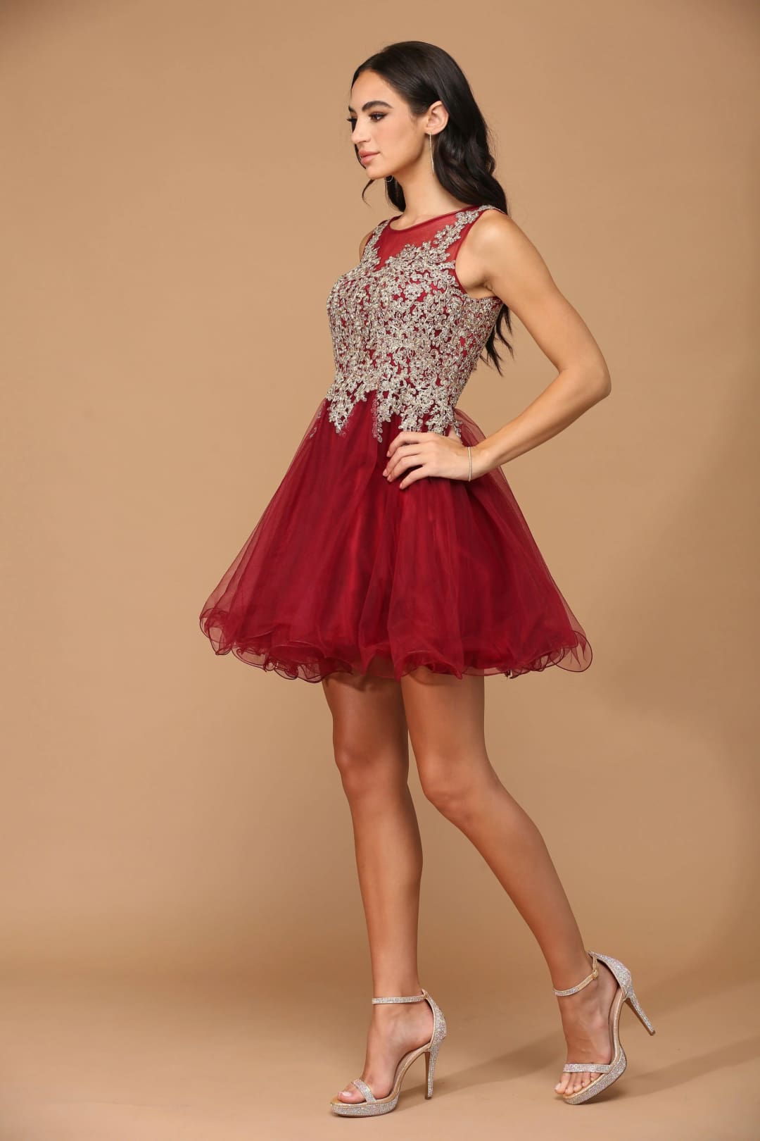 Eva USA 5238 Prom Short Sleeveless Homecoming Cocktail Dress - Prom Short Dress