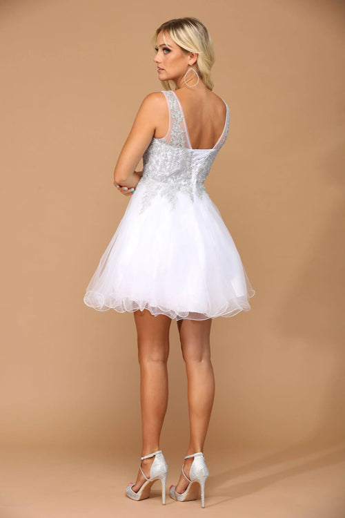 Eva USA 5238 Prom Short Sleeveless Homecoming Cocktail Dress - Prom Short Dress