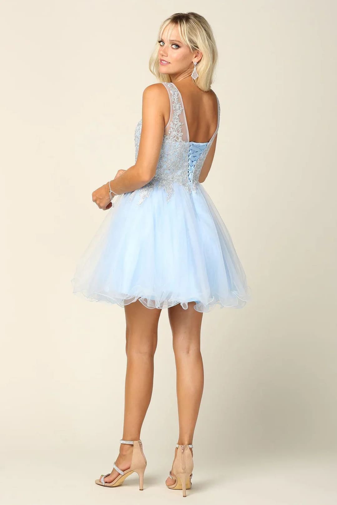 Eva USA 5238 Prom Short Sleeveless Homecoming Cocktail Dress - Prom Short Dress