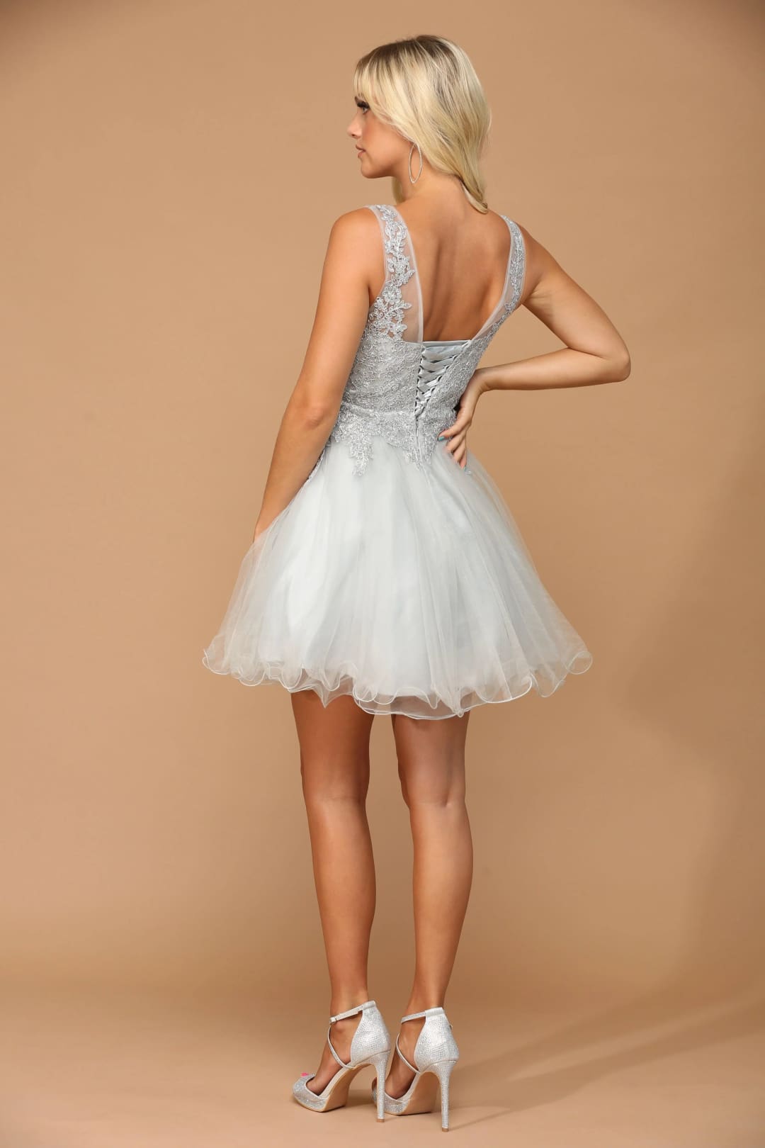 Eva USA 5238 Prom Short Sleeveless Homecoming Cocktail Dress - Prom Short Dress