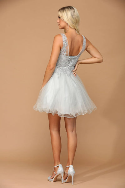 Eva USA 5238 Prom Short Sleeveless Homecoming Cocktail Dress - Prom Short Dress