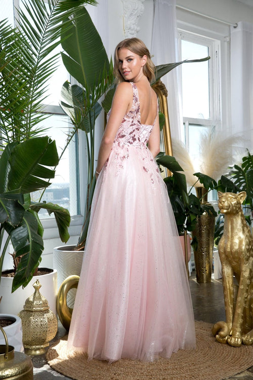Eva USA 5244 Long Sleeveless Formal Prom Dress - Prom Dresses