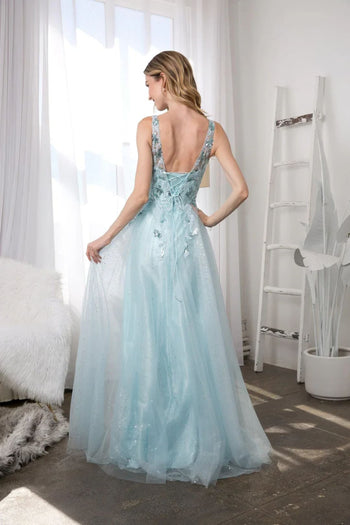 Eva USA 5244 Long Sleeveless Formal Prom Dress - Prom Dresses