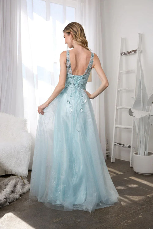 Eva USA 5244 Long Sleeveless Formal Prom Dress - Prom Dresses