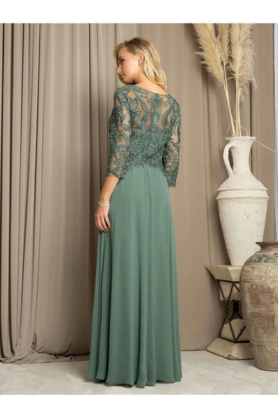 Eva USA 5248 Long Formal Mother of the Bride Dress - Mother of the Bride Dresses