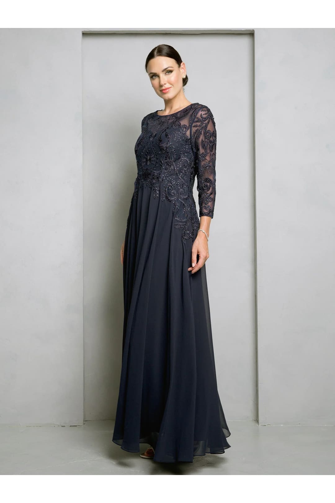 Eva USA 5248 Long Formal Mother of the Bride Dress - Mother of the Bride Dresses