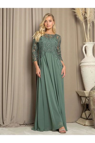 Eva USA 5248 Long Formal Mother of the Bride Dress - Mother of the Bride Dresses