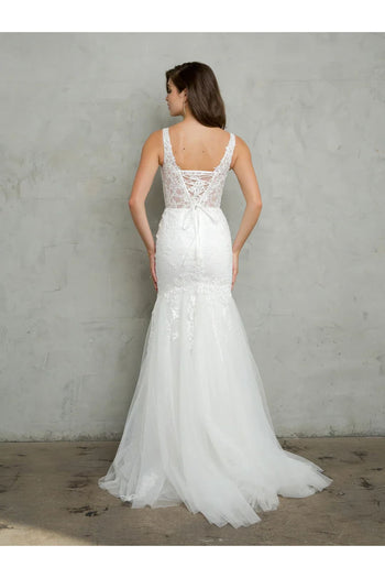 Eva USA 5249 Long Bridal Gown Glitter Wedding Dress - Wedding Dresses