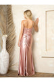 Eva USA 5253 Formal Fitted Beaded Long Slit Prom Dress - Prom Dresses