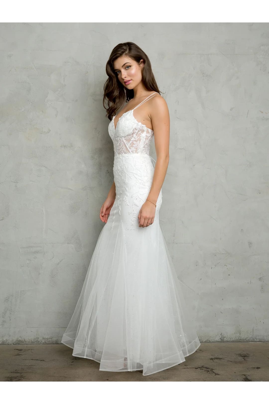 Eva USA 5257 Long Fitted Beaded Sequin Formal Prom Dress - Prom Dresses