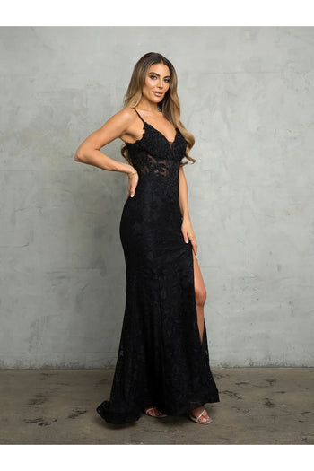 Eva USA 5260 Long Formal Fitted Evening Prom Dress - Prom Dresses