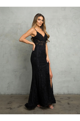 Eva USA 5260 Long Formal Fitted Evening Prom Dress