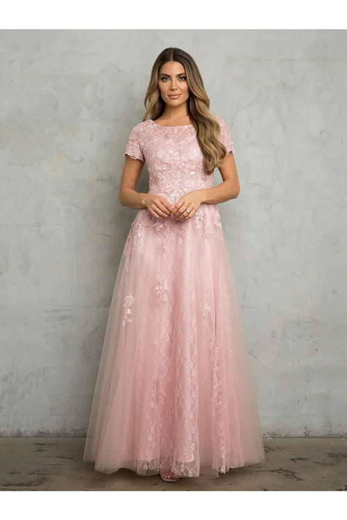 Eva USA 5261 Long Formal Mother of the Bride A Line Dress - Mother of the Bride Dresses