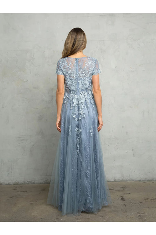 Eva USA 5261 Long Formal Mother of the Bride A Line Dress - Mother of the Bride Dresses