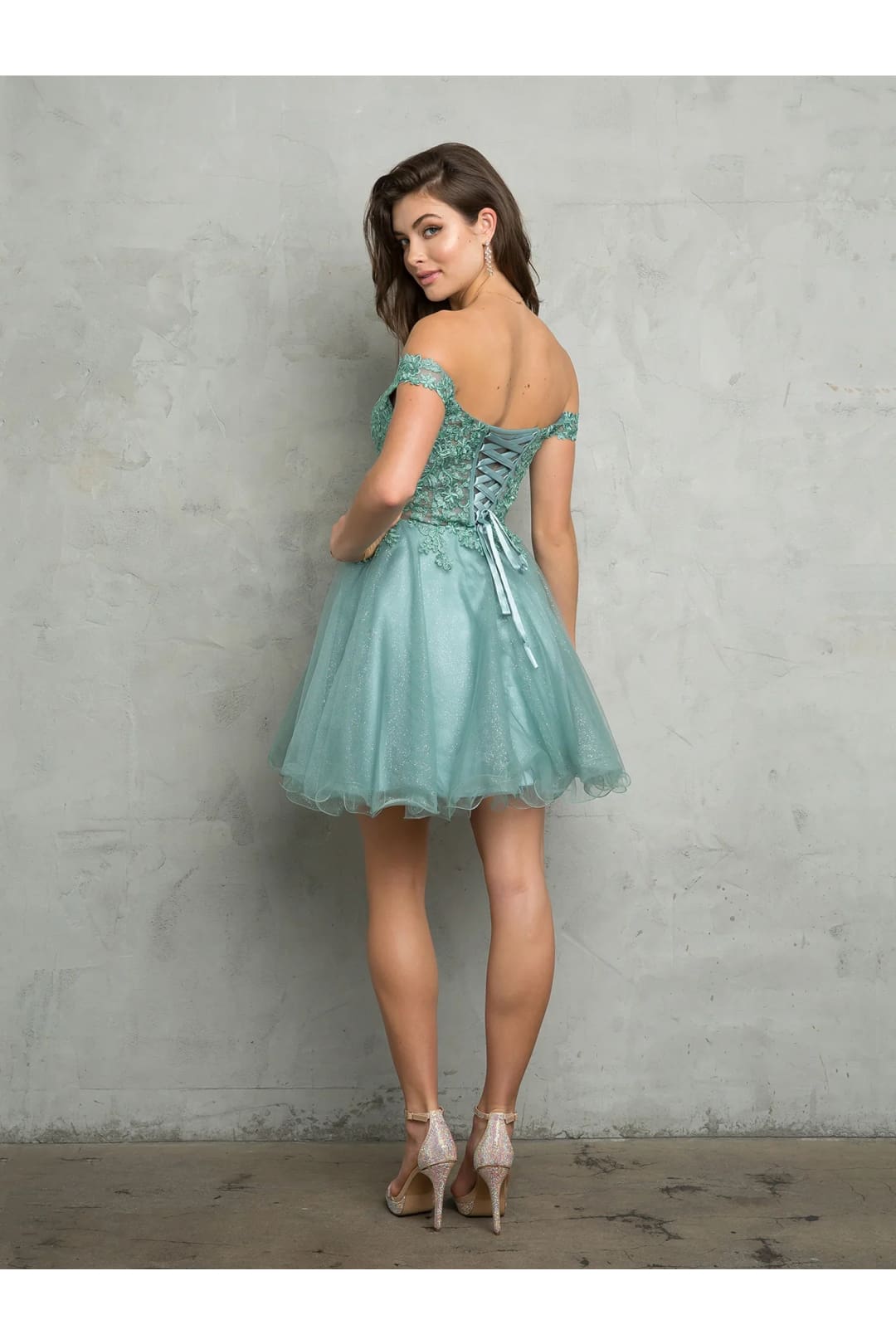 Eva USA 5265 Homecoming Short Glitter Cocktail Dress - Cocktail Dresses
