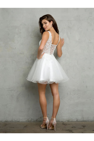 Eva USA 5267 Homecoming Short A Line Cocktail Prom Dress - Cocktail Dresses