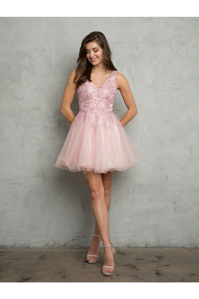 Cocktail Dresses Short A Line Ball Gown Cocktail Dress Dusty Rose