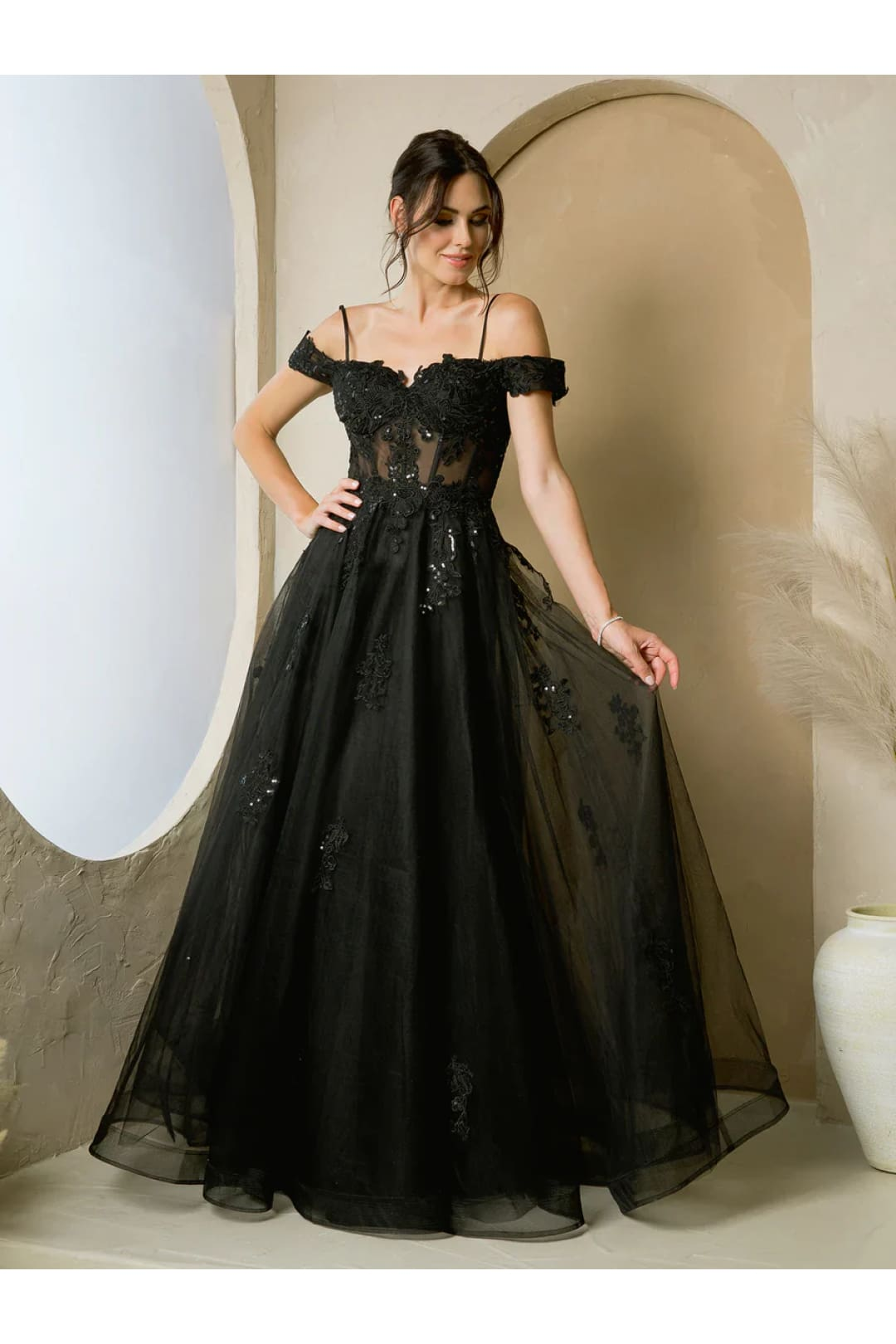 Eva USA 5270 Long A-Line Formal Prom Dress