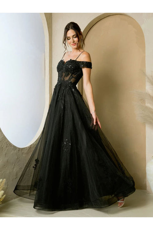 Eva USA 5270 Long A-Line Formal Prom Dress