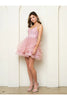 Eva USA 5281 Prom Short A Line Homecoming Glitter Cocktail Dress - Cocktail Dresses