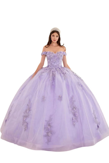 Evening Ball Gown 2025 Sweetheart Floral Lace Applique Dress - LAVENDER / XS - Dress