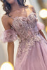 Evening Dress Beaded A-Line Long Pageant Gown By Amelia Couture 3041 - Dress