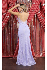 Prom Embroidered Evening Gown - Dress