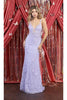 Prom Embroidered Evening Gown - Dress