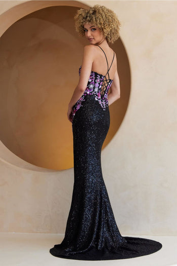 Evening Dress Mermaid Side Slit Gala Gown By Amelia Couture 7061 - Dress