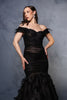 Evening Dress Off The Shoulder Feather Prom Gown By Royal Queen RQ8190 - Dress