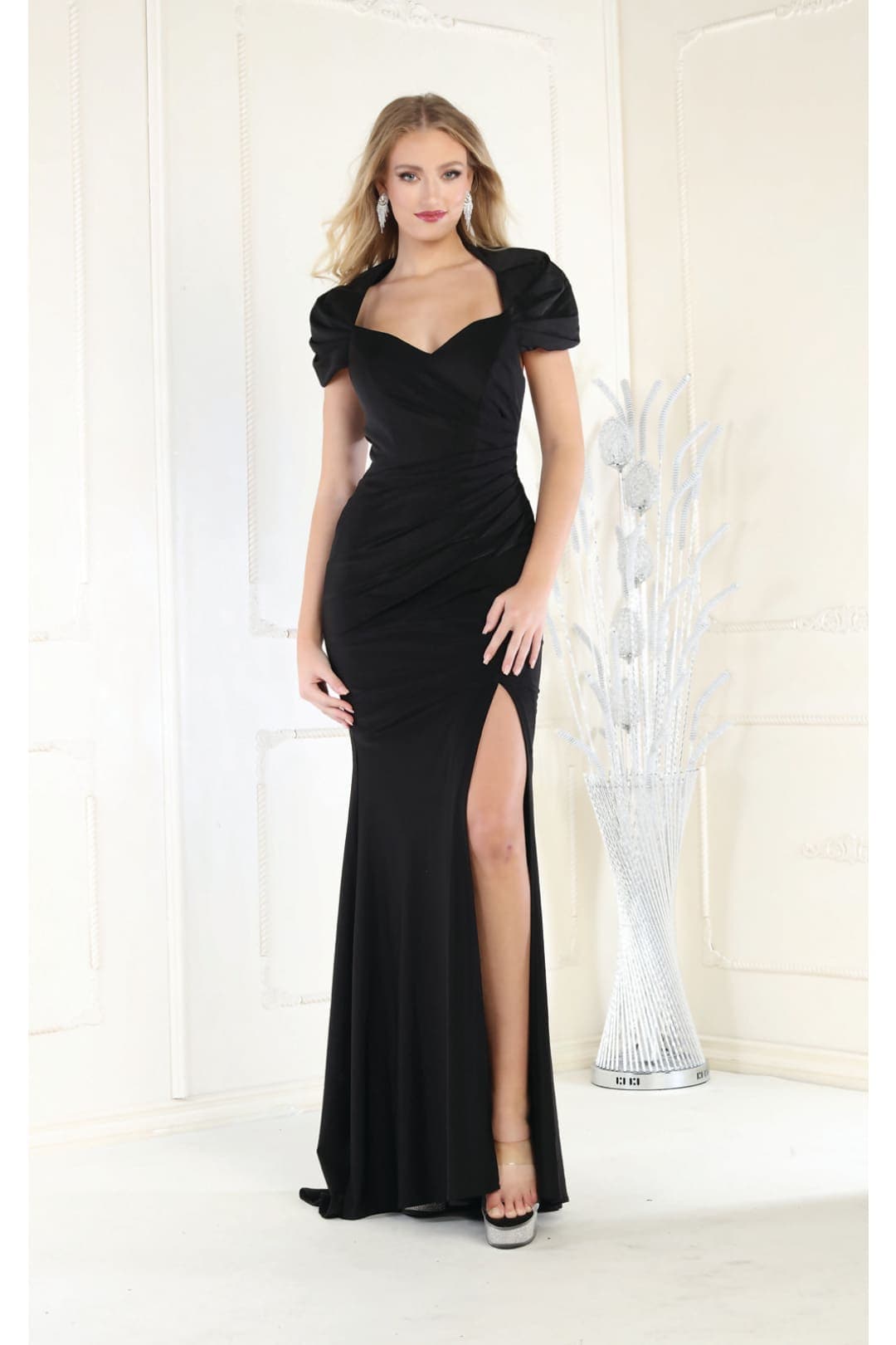 Evening Dress Plus Size - BLACK / 4 - Dress