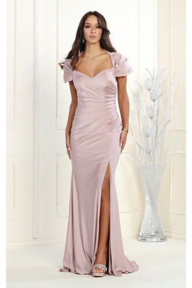 Mauve Bridesmaid Dresses in Satin and Plus Size Gowns by MQ1928