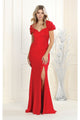 Pleated Fitted Mermaid Dress - Dress