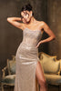 Evening Dress Strapless Sequin Mesh Gala Gown By Royal Queen RQ8155 - Dress