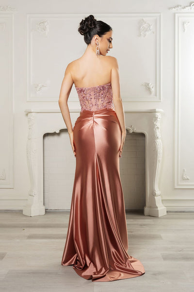 Evening Dress Sweetheart High Side Slit Gala Gown By May Queen MQ2152 - Dress