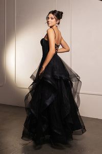 Evening Dress Sweetheart Layered Skirt Gala Gown By Royal Queen RQ8165 - Dress