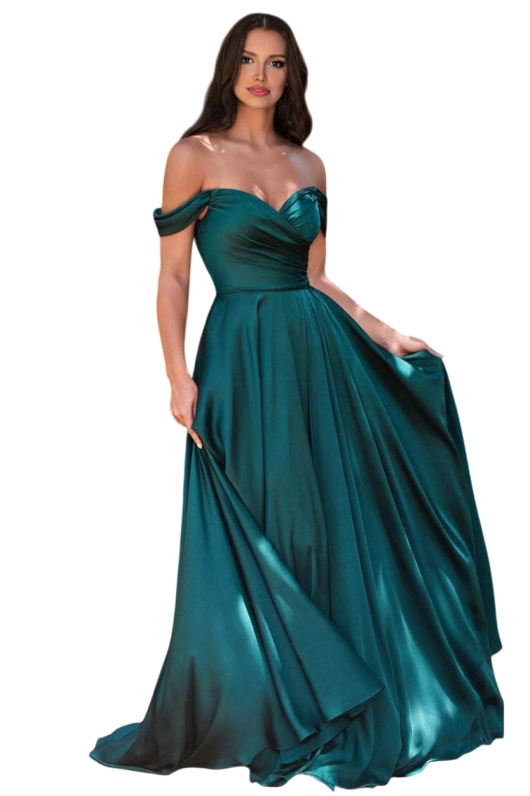 Evening Gown 2025 Sweetheart Satin Elegant Party Dress - Emerald / 2 - Prom