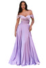 Evening Gown 2025 Sweetheart Satin Elegant Party Dress - Lt Lavender / 2 - Prom