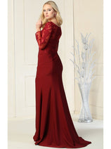 Evening Gown Long Sleeve
