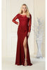 Special Occasion Dress - BURGUNDY / 4