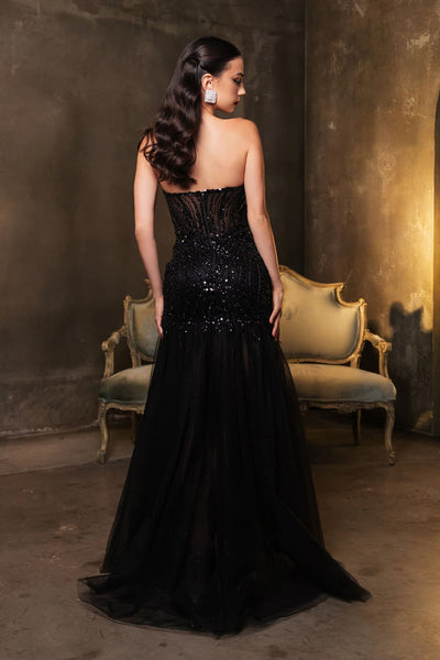 Evening Gown Strapless Sweetheart Neck Formal Dress By May Queen MQ2131 - Dress