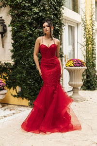 Evening Gown Sweetheart Mermaid Formal Dress By May Queen MQ2134 - Dress