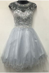 Sale! Exquisite Short Dress - Silver / 16