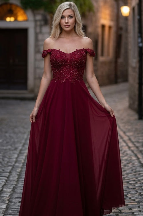 Red Bridesmaid Dresses in Satin and Plus Size Gowns by MQ1602