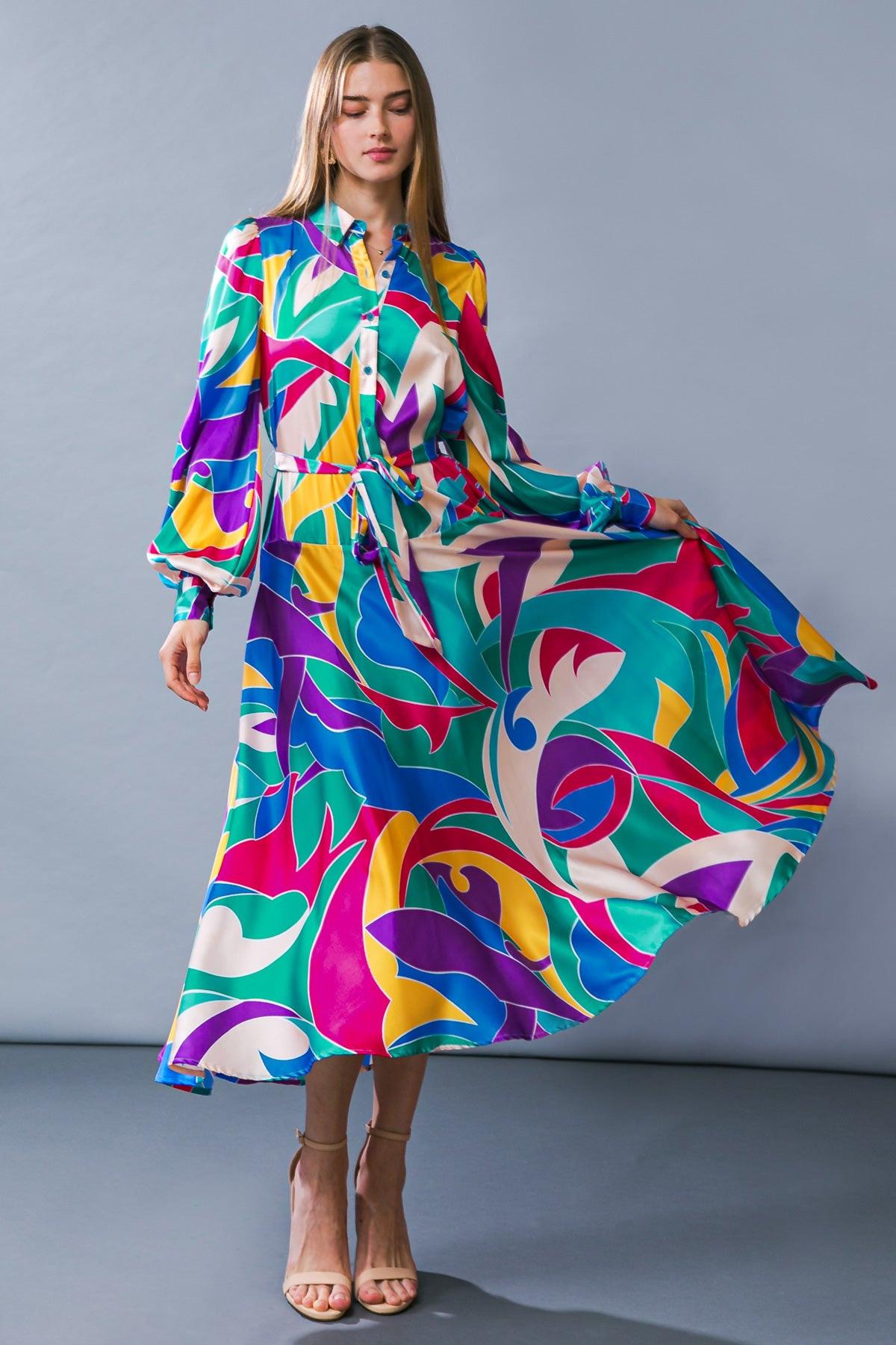 Flying Tomato BLUE FUCHSIA DRESSES