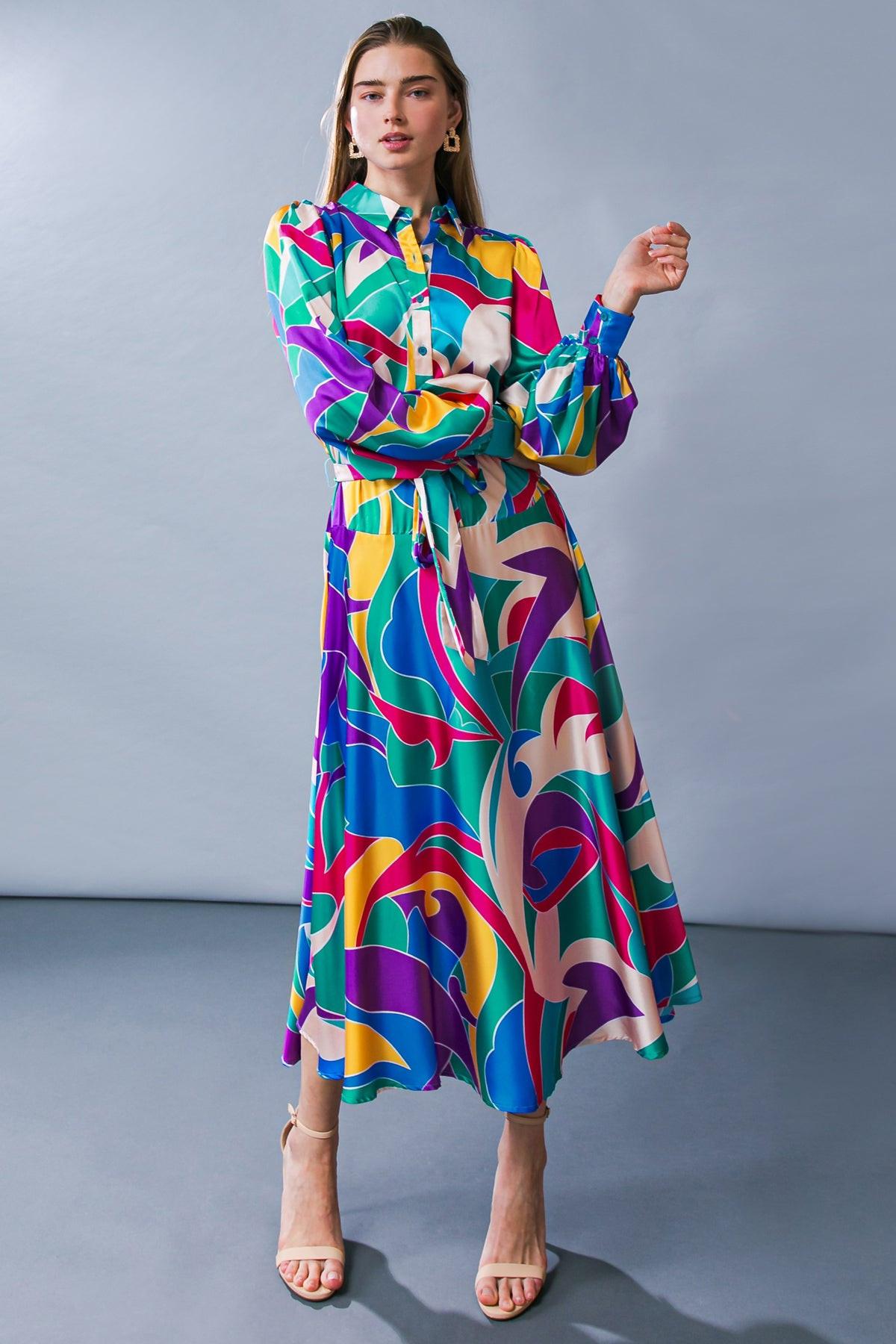 Flying Tomato BLUE FUCHSIA DRESSES